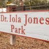 Dr. Iola Jones Park Signage