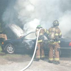 car fire