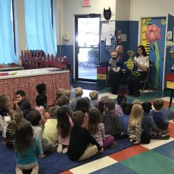 children learning about fire safety 