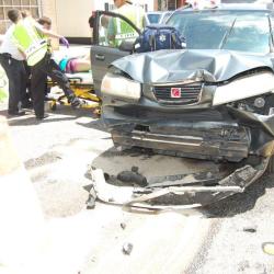 crashed car