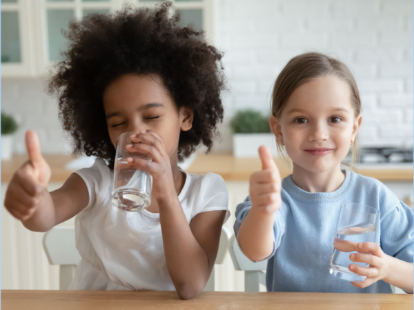 Kids Drinking Water