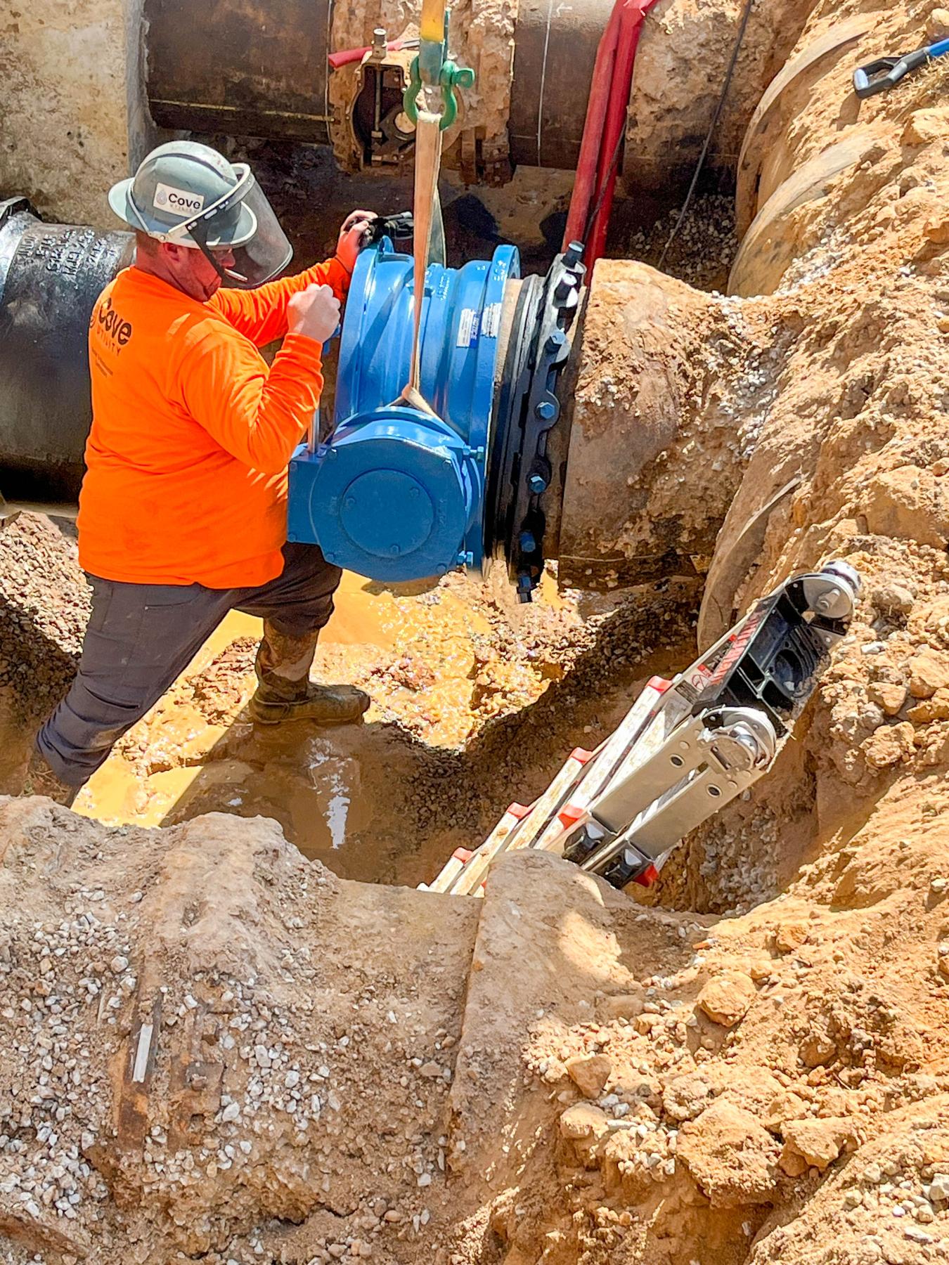 New 24-Inch Water Line Installation at Technology Park to Serve the Upcoming AESC Training Facility 4